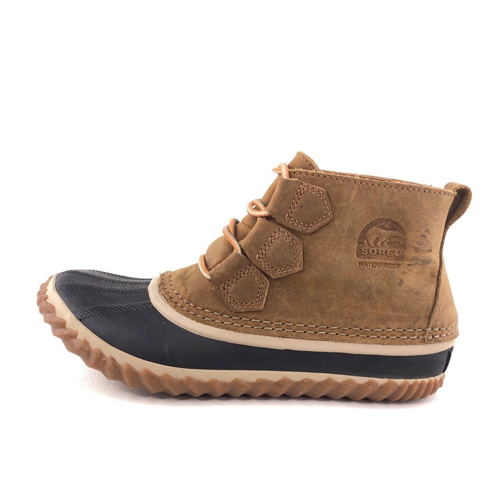 Sorel Out N About Leather Ankle Rain Boots 7